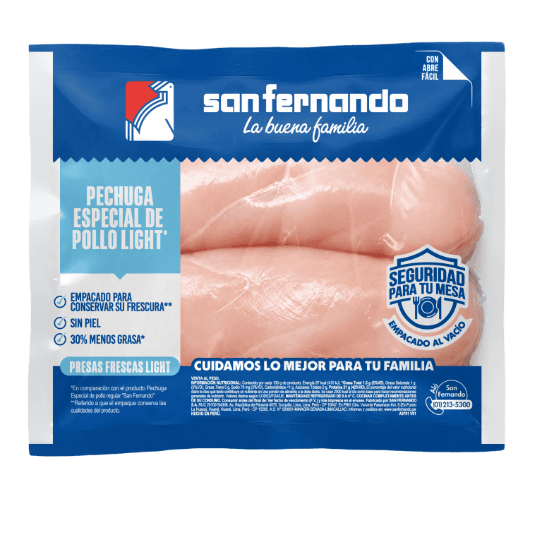 Pechuga especial de pollo SIN PIEL